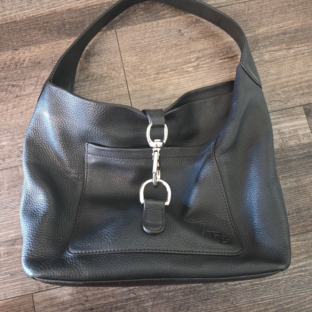 Dooney & Bourke Black Leather Hobo Bag